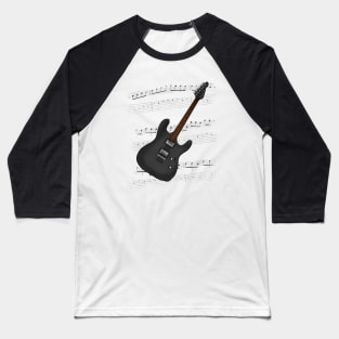 Guitar Tab Electric Guitarist Music Notation Musician (Black) Baseball T-Shirt